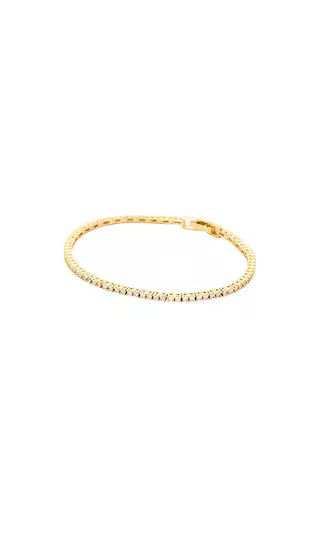 Evert Tennis Bracelet in Gold | Revolve Clothing (Global)