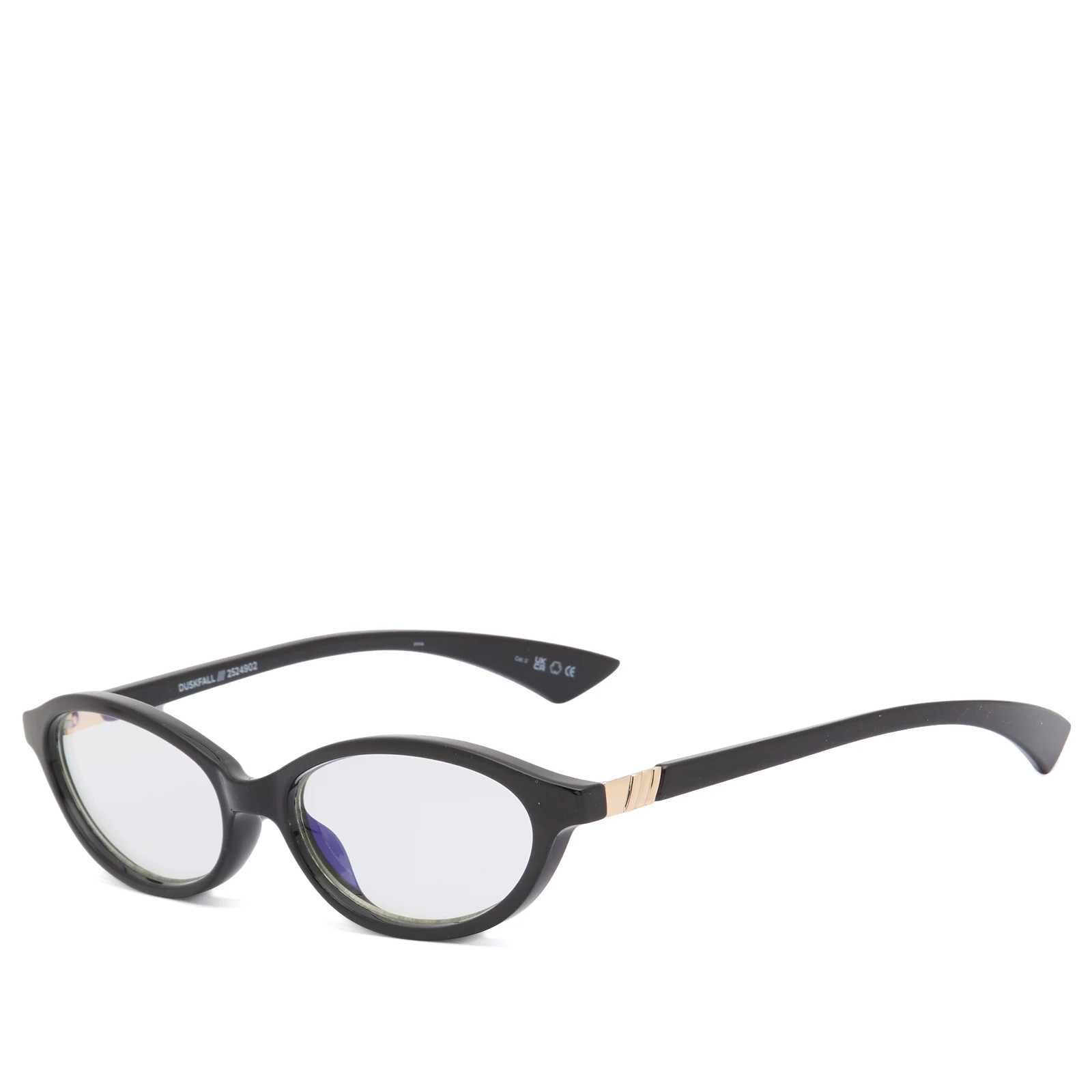 Le Specs Duskfall Blue Light Optical Glasses in Black/Blue Light Lens | END. Clothing