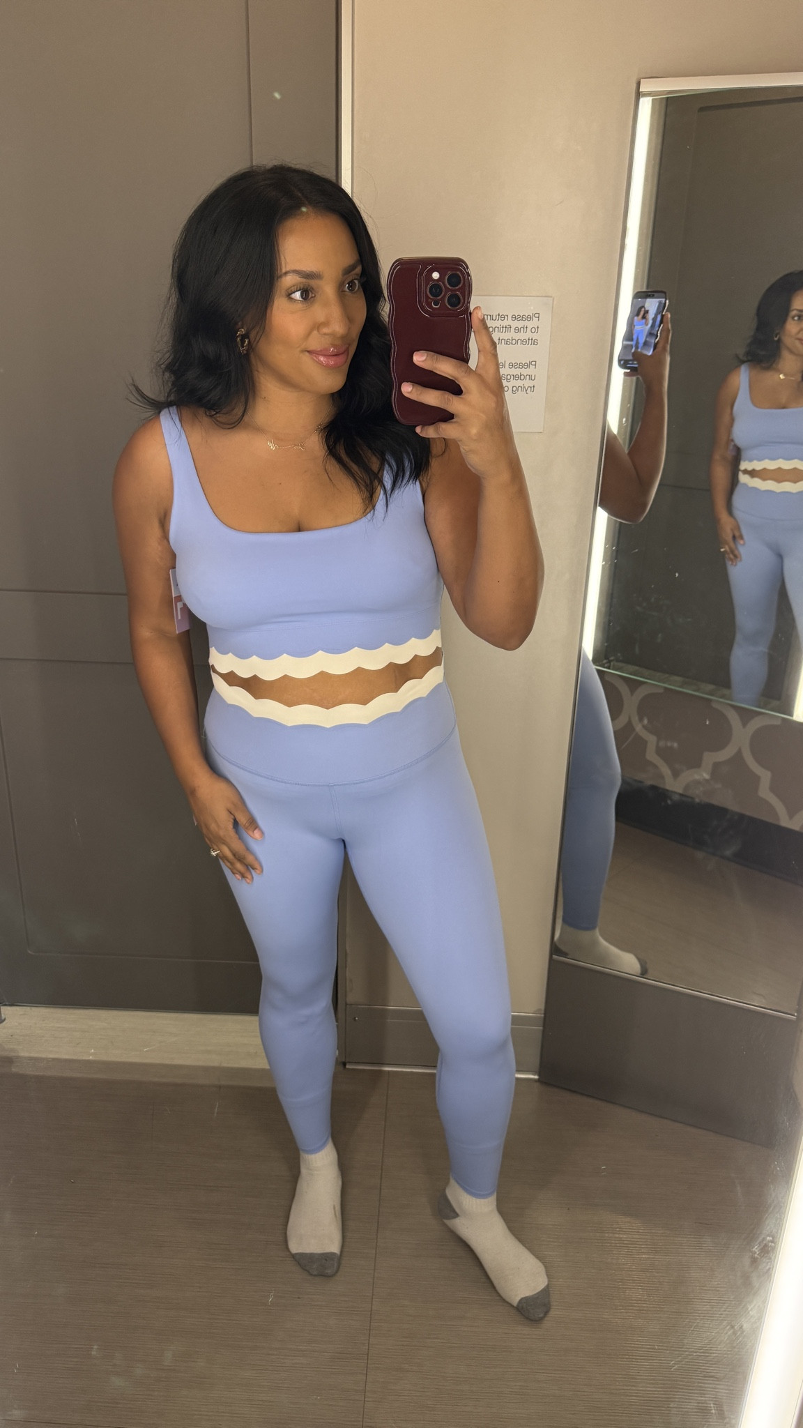 Size L in leggings, XL in top- TTS 

#LTKActive #LTKMidsize #LTKSaleAlert