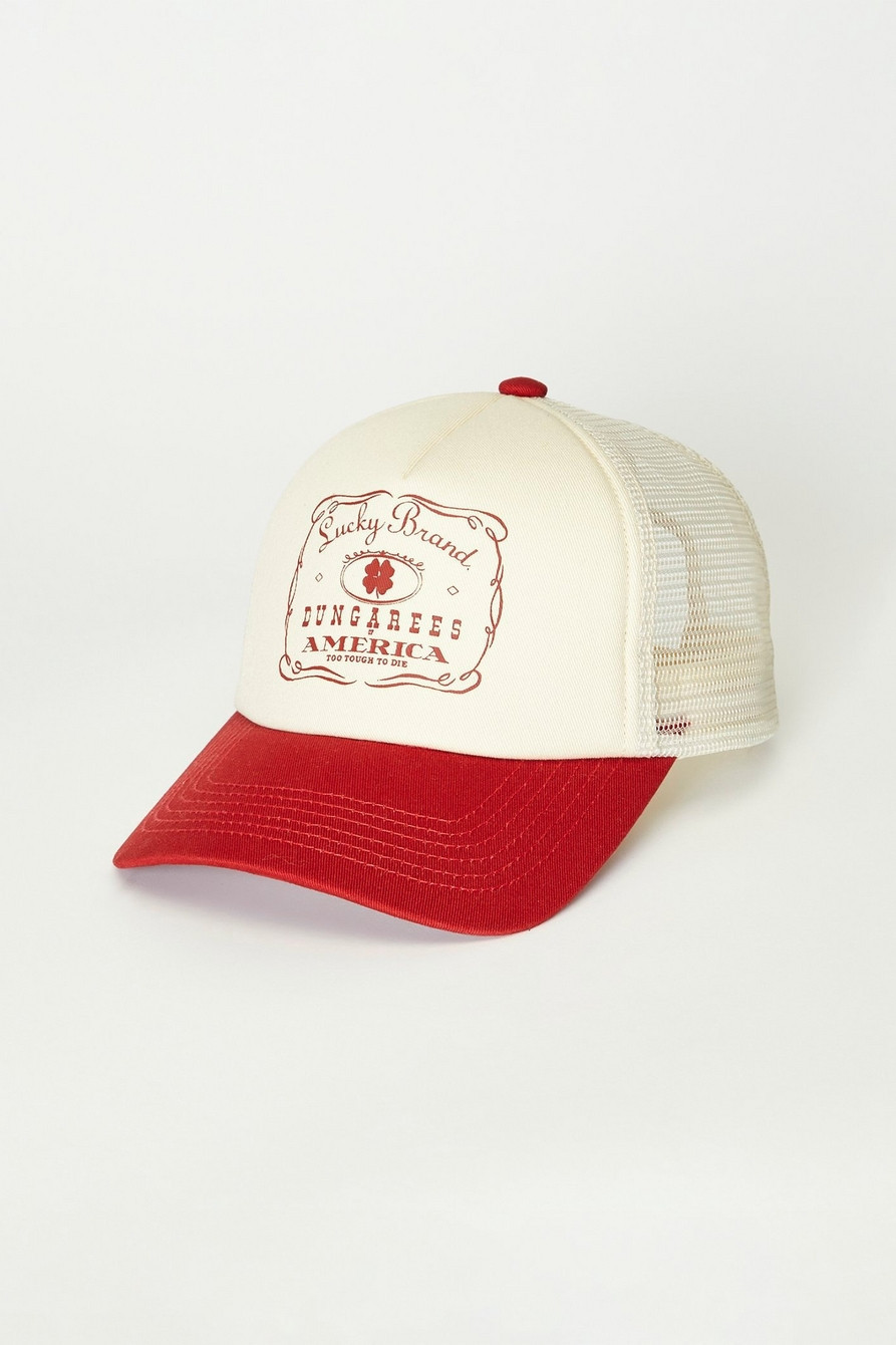 LUCKY BRANDED TRUCKER HAT | Lucky Brand