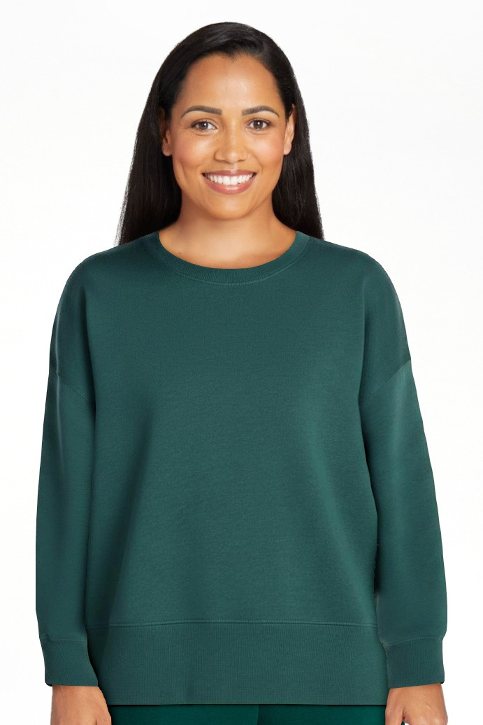 No Boundaries Boxy Fleece Sweatshirt, Midweight, Women's XXS-XXL | Walmart (US)