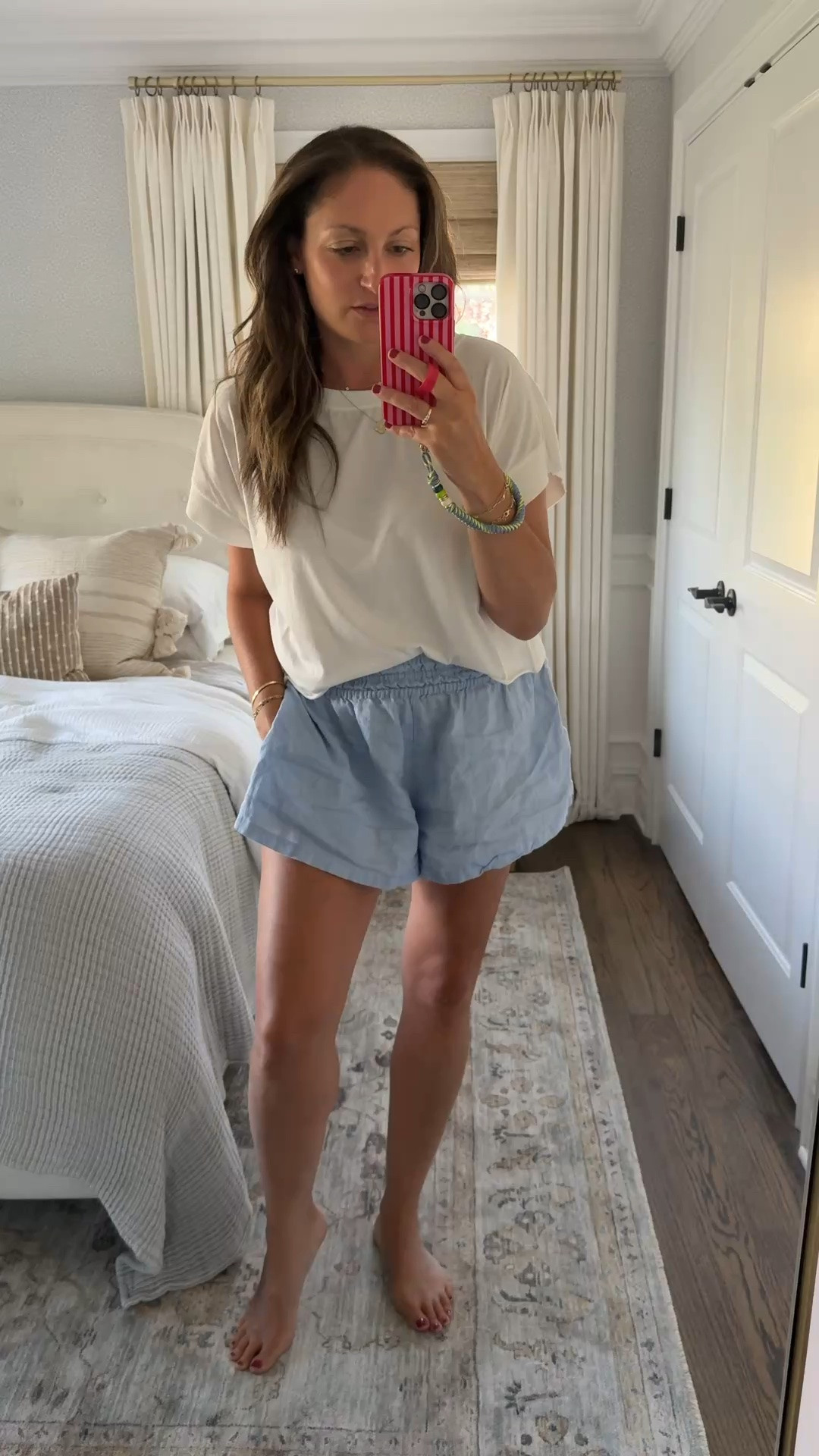 These lightweight linen shorts are a summer MVP!! I have them in 5 colors and they’re so comfortable, easy and light and airy. Size down one size! Also ordered a new hair dryer brush that’s absolutely incredible and worth the price. I cannot believe how well it works and how quickly it dried my hair!

#LTKvlog #LTKootd #LTKBeauty