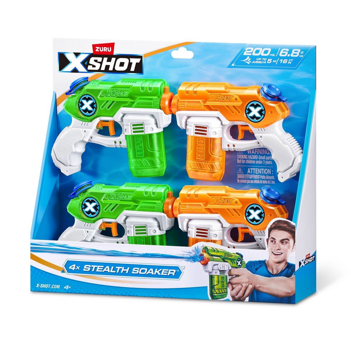 X-Shot Water Stealth Soaker - 4pk | Target