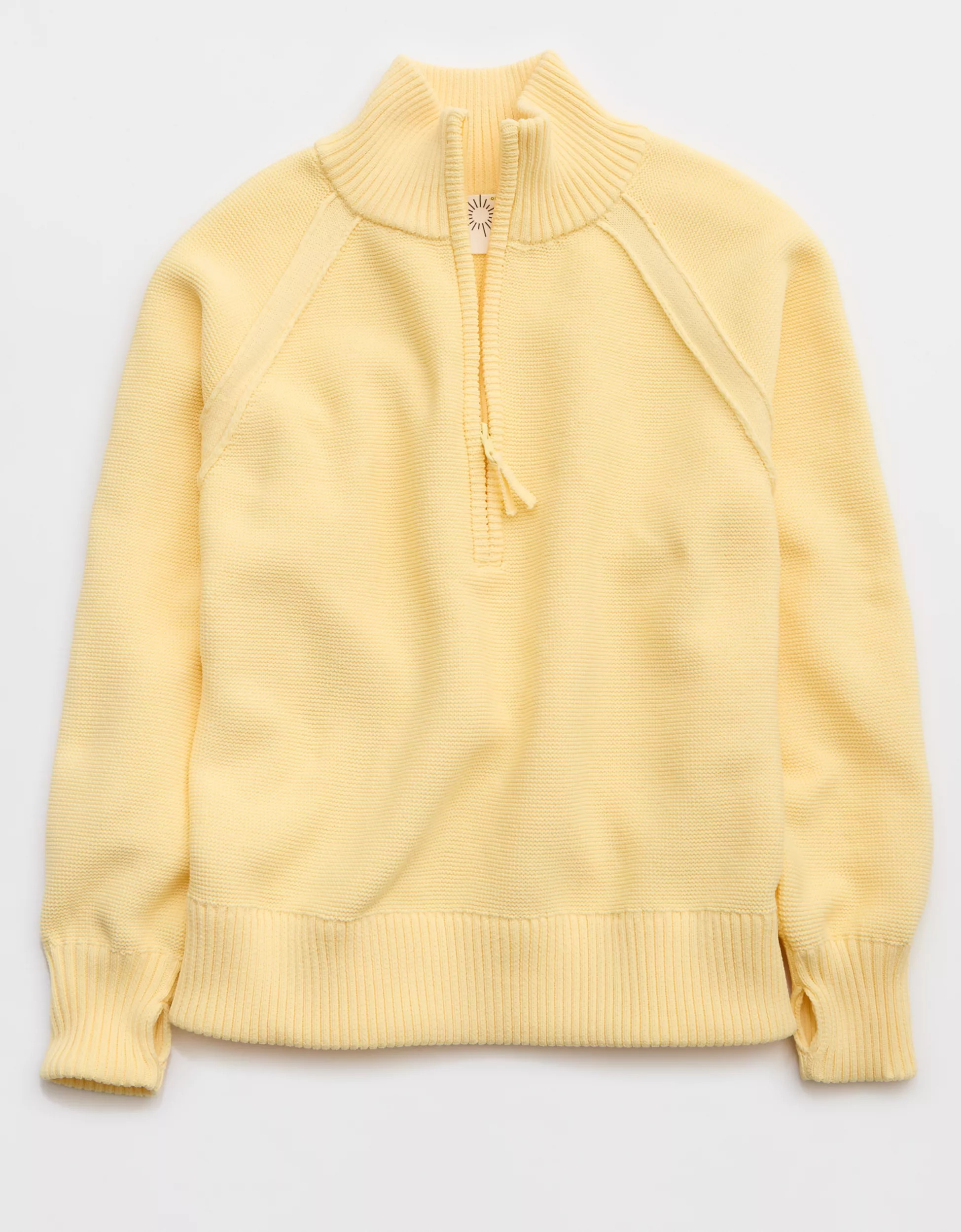 OFFLINE By Aerie Cool Down Quarter Zip Sweater | Aerie