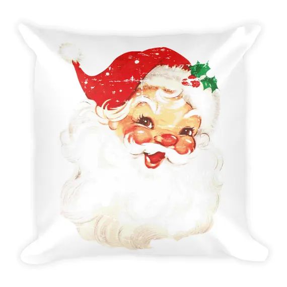 Distressed Vintage Santa Claus Pillow Jolly Old Saint Nick | Etsy | Etsy (US)