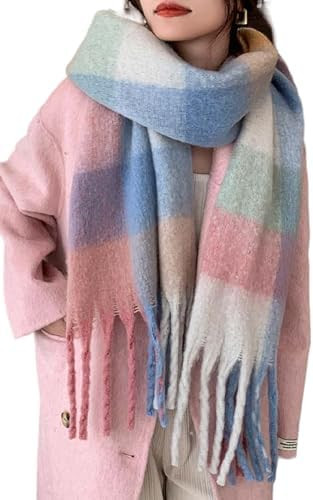 Wander Agio Winter Women Warm Scarf Long Shawl Large Scarves Cold Weather Thick Blanket Scarfs Co... | Amazon (US)