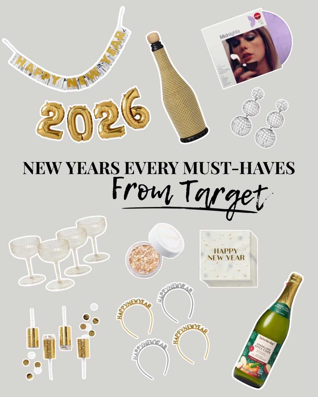 Everything sells out so quickly and we already have less than a week! Rounding up Targets must-haves for your NYE celebration. Hurry up before it’s all gone!

#newyearseve #partydecor #nyedecor #targetfinds 

#LTKFindsUnder50 #LTKSeasonal #LTKHoliday