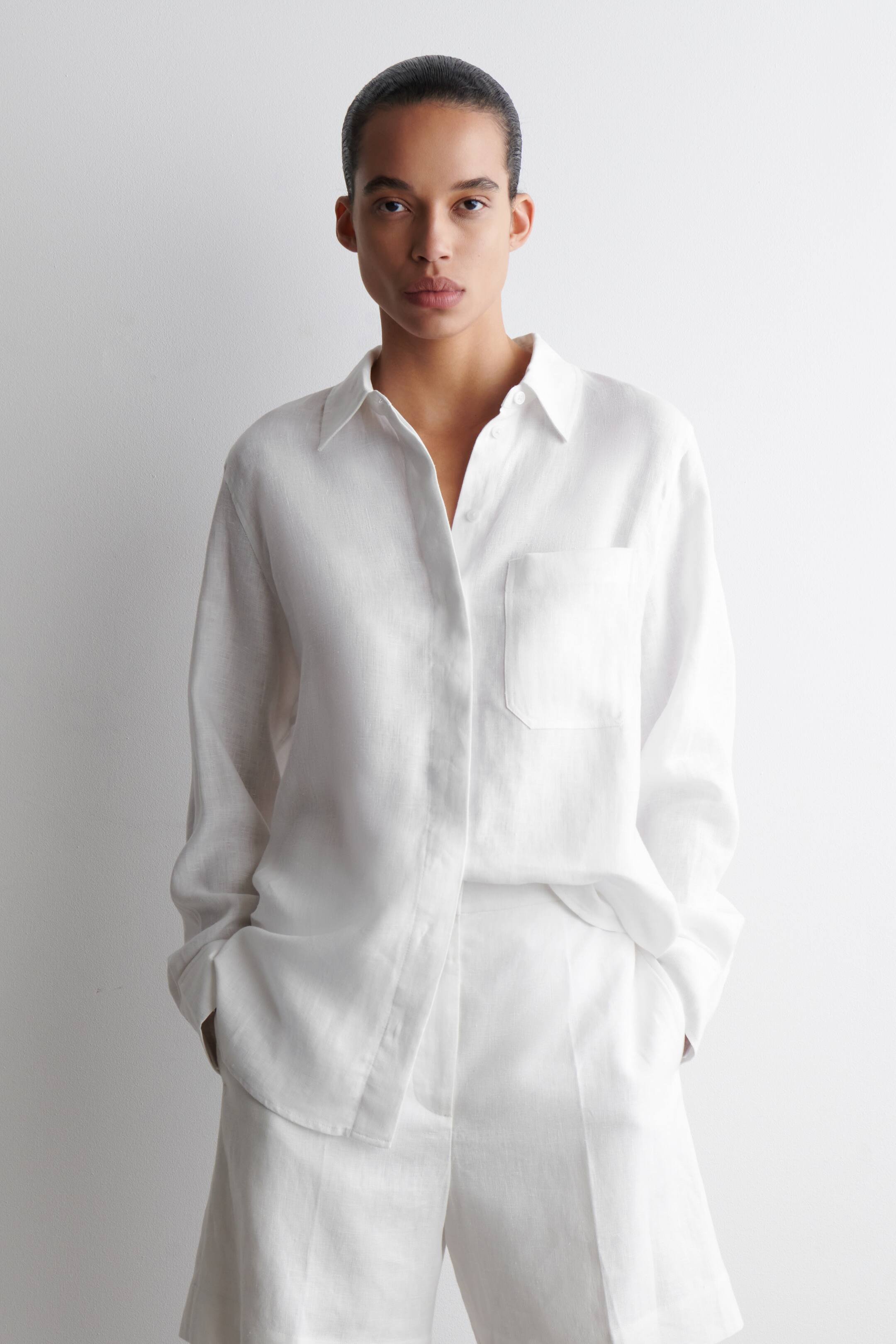 OVERSIZED LINEN SHIRT | H&M (UK, MY, IN, SG, PH, TW, HK)