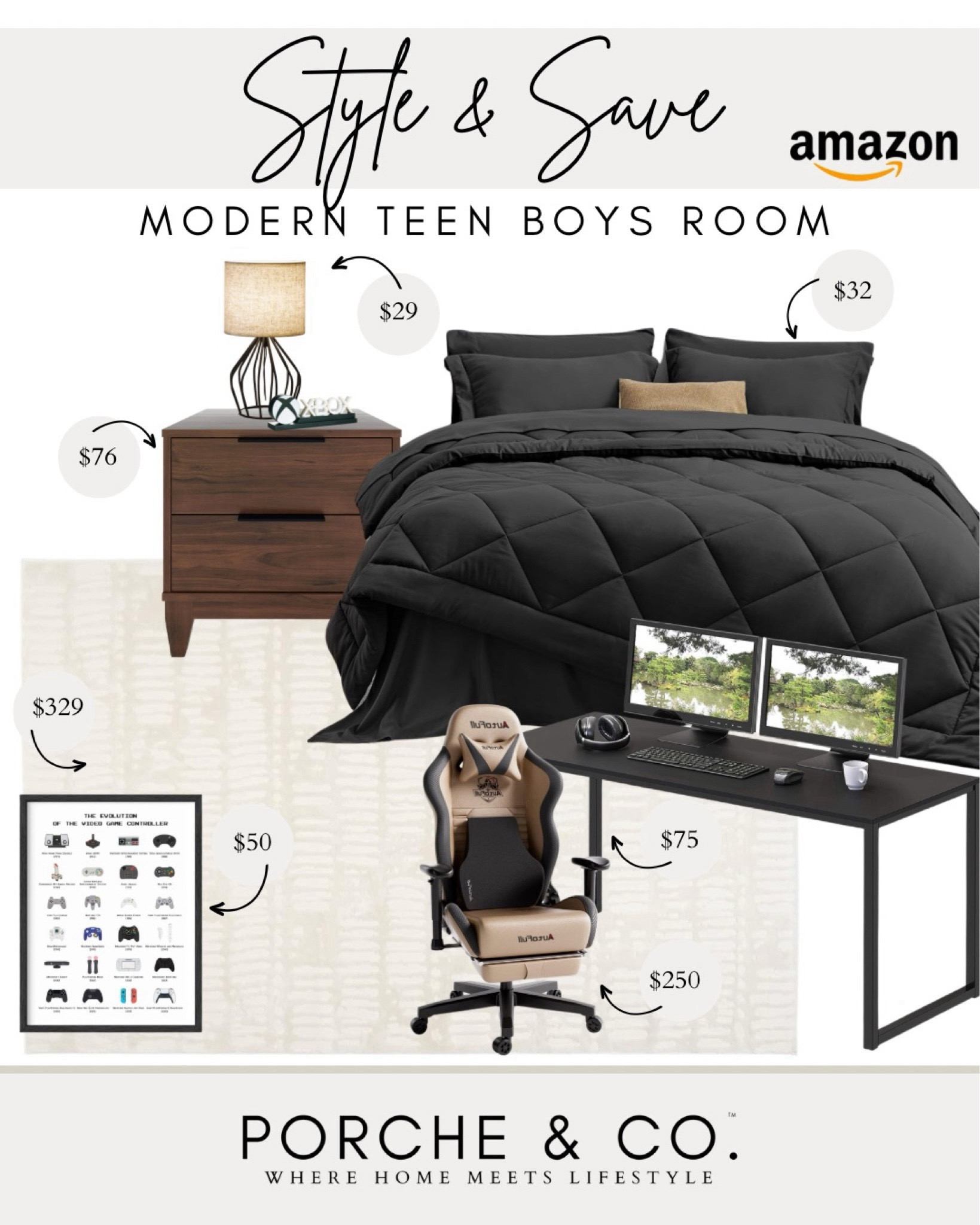 Style and Save, Amazon finds, Amazon teen boys bedroom, boys room decor, Amazon
#visionboard #moodboard #porcheandco

#LTKKids #LTKStyleTip #LTKHome