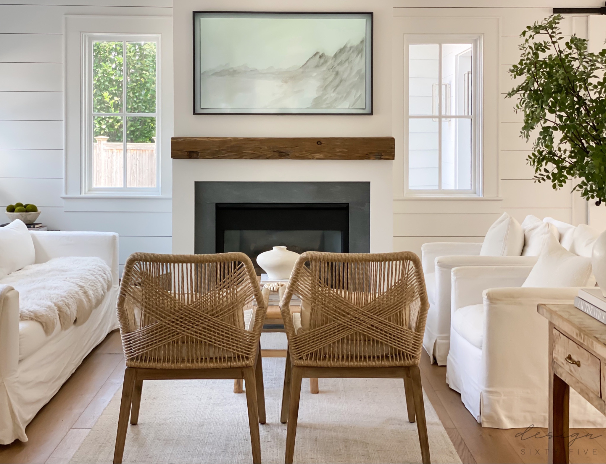 Warm neutral living room layered textures 

#LTKSeasonal #LTKhome
