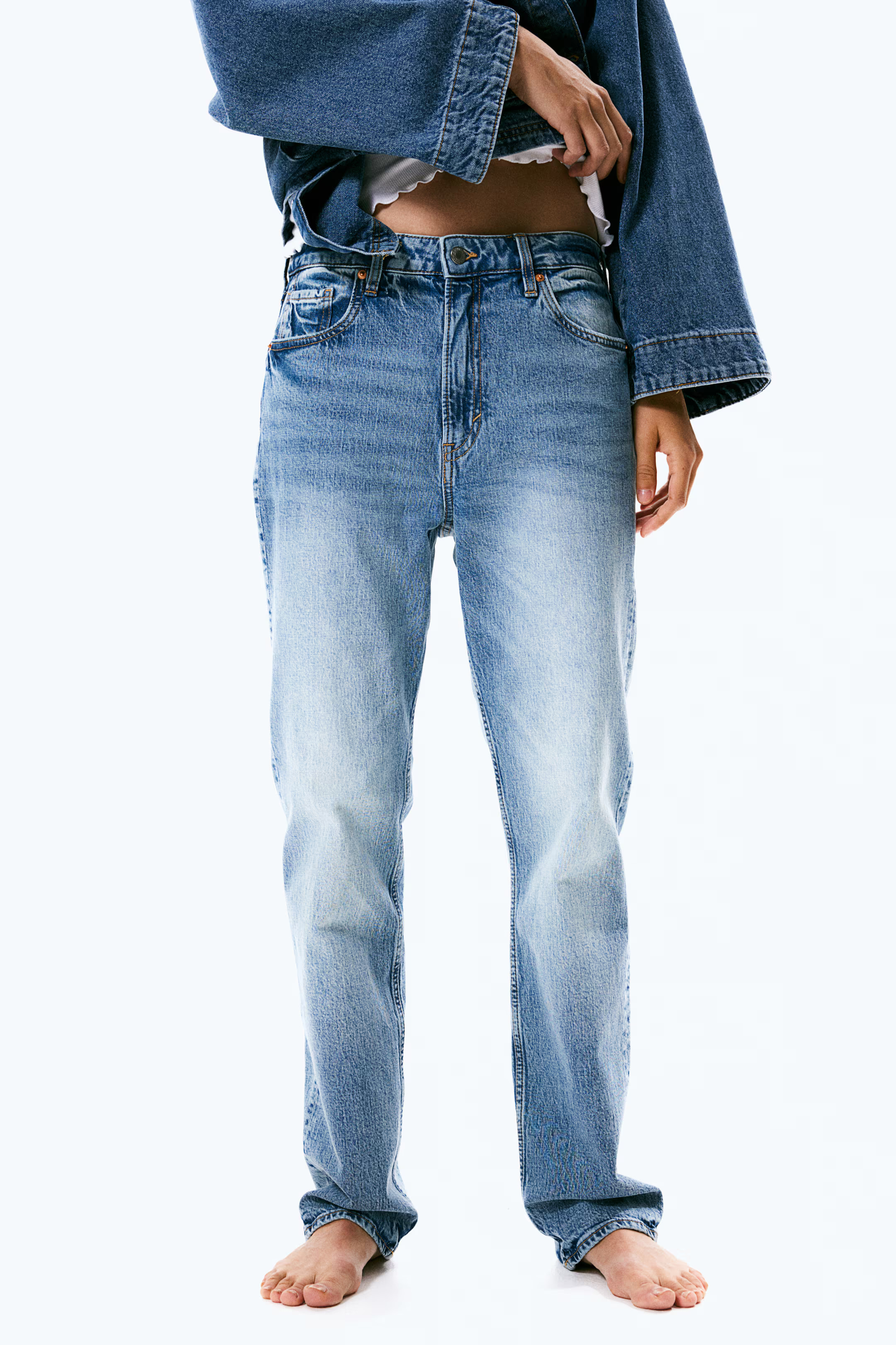 Slim Straight High Jeans | H&M (US + CA)
