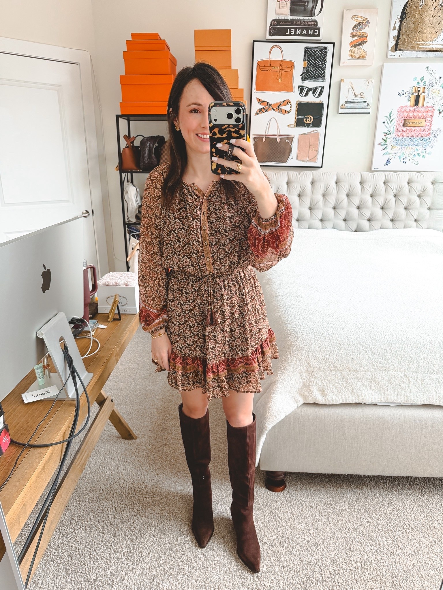 Red dress boutique dress with Marc fisher boots



#LTKootd #LTKSeasonal