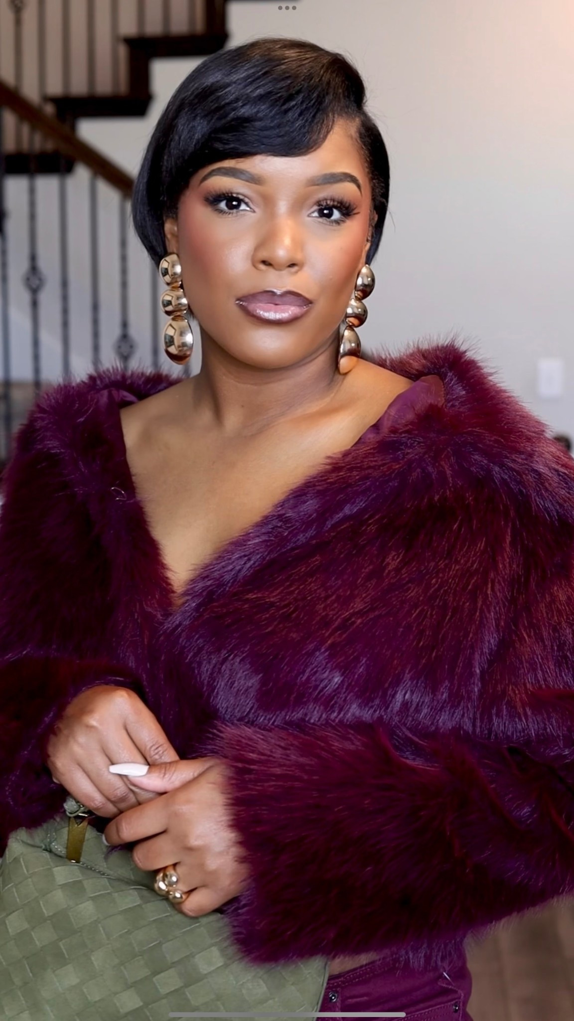 Cute Burgundy Faux fur coat from Walmart!! 

#LTKStyleTip #LTKParties #LTKHoliday