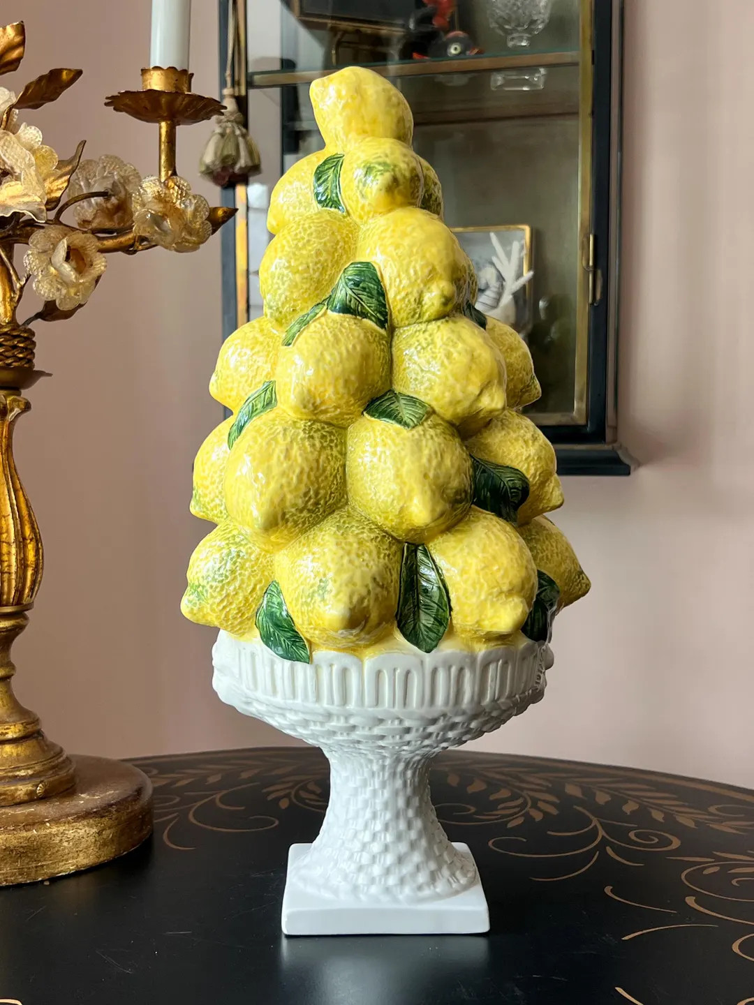 Italian Ceramic Lemon Topiary Tree // Fruit Topiary // Hand Painted and Made in Italy // Italian ... | Etsy (Global)