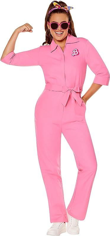 Barbie the Movie Adult Pink Power Jumpsuit | Officially Licensed | Barbie Outfit | Amazon (US)