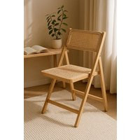 Folding Bamboo Rattan Chair - Boho Chic Design, Natural Elegance-Comfort Ideal For Home Office Decor | Etsy (US)