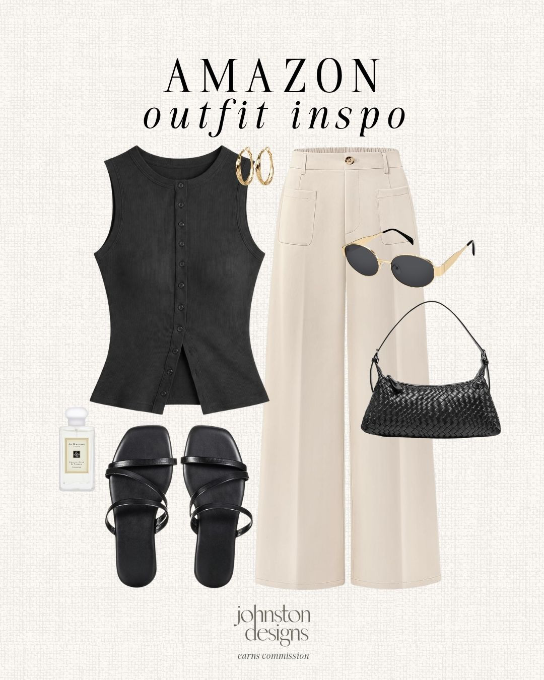 Elevated everyday. 🤍 This black + neutral combo feels so polished but still effortless. The perfect look for dinners, errands or anything in between.

Amazon outfit inspo, neutral outfit, black and beige outfit, elevated basics, chic casual outfit, everyday style, minimal outfit, affordable fashion finds, capsule wardrobe, effortless style. 

 #LTKootd