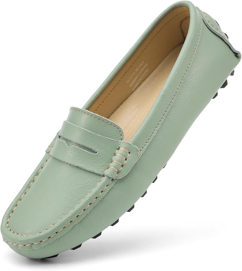 Artisure Women's Classic Comfort Leather Penny Loafers Casual Slip-Ons Lightweight Walking Flats ... | Amazon (US)