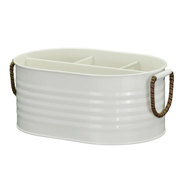 Better Homes & Gardens - Vanilla White Galvanized Utensil Caddy BH25100135197B9 | Walmart (US)