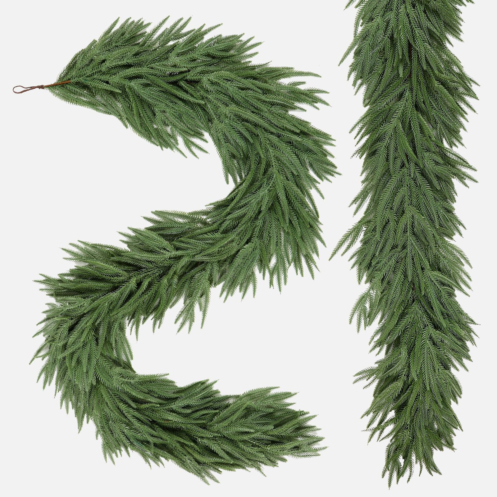 Alupssuc 6FT 2PC Realistic Christmas Garland，PE Artificial Christmas Garland for Fireplace Door... | Amazon (UK)