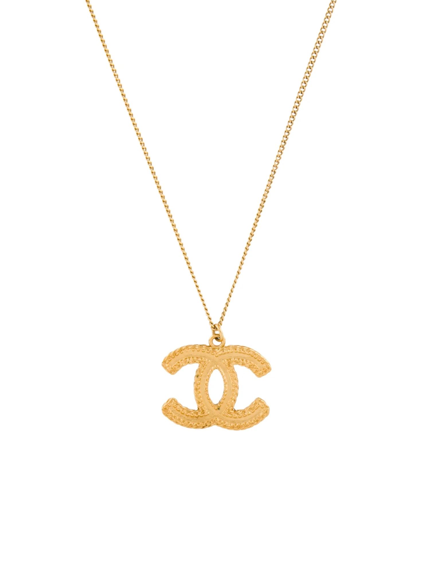CC Pendant Necklace | The RealReal