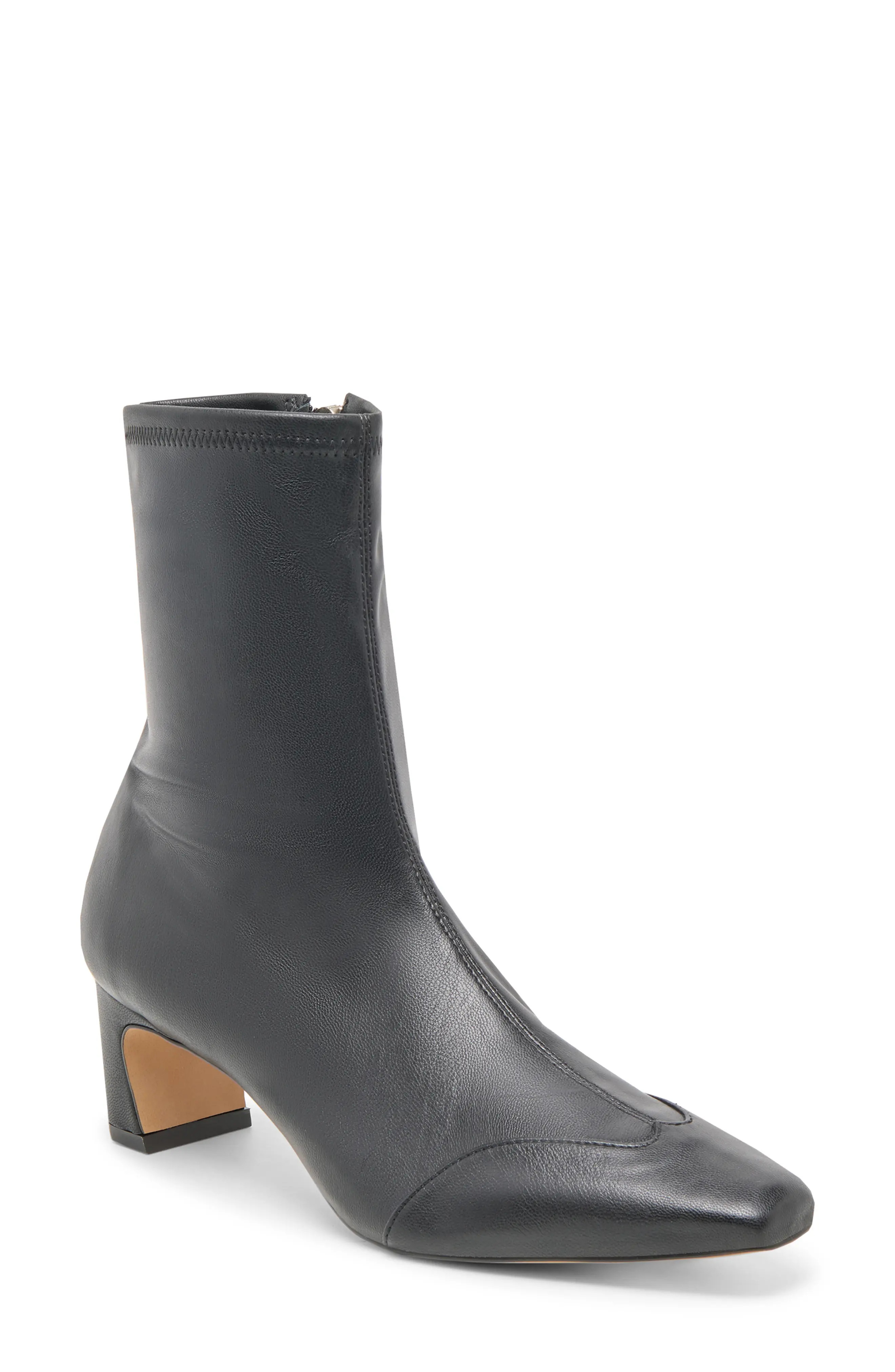 Dolce Vita Anika Block Heel Bootie in Black at Nordstrom Rack, Size 5 | Nordstrom Rack