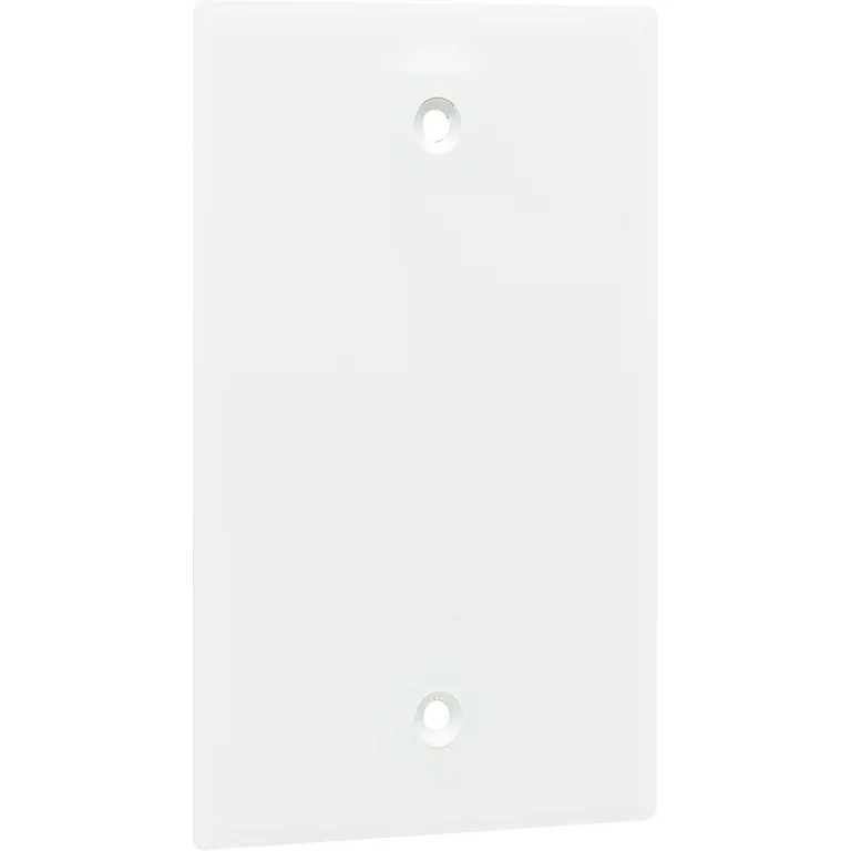 Hyper Tough Oversized Single Blank Outlet Plate, White, Nylon, 5in,  53136-T1 | Walmart (US)