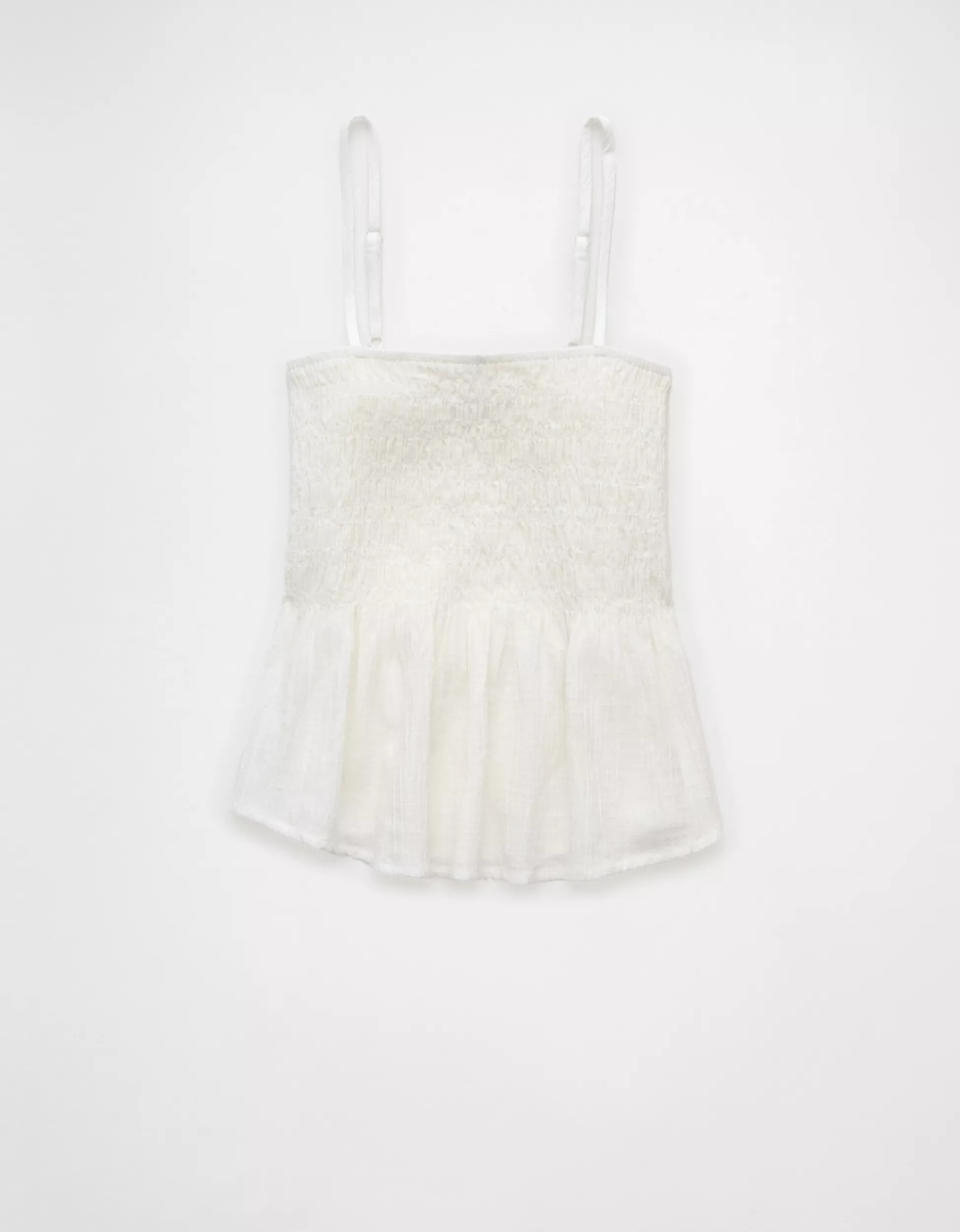 AE Smocked Babydoll Tank Top | American Eagle Outfitters (US & CA)