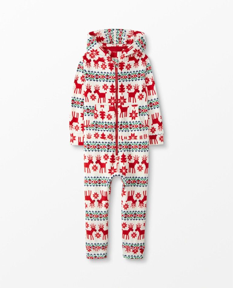 Dear Deer Marshmallow Fleece Play Suit | Hanna Andersson