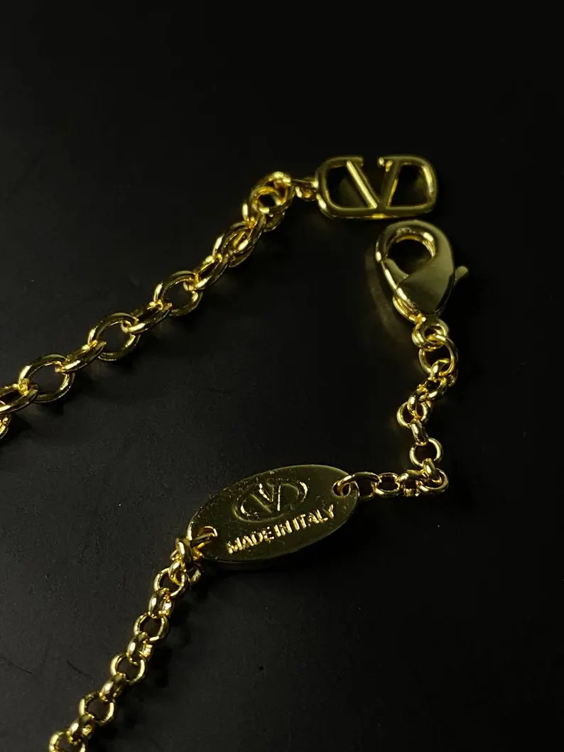 Valentino Pavé Blue Pavé CZ Rhinestone Bracelet - Etsy | Etsy (US)