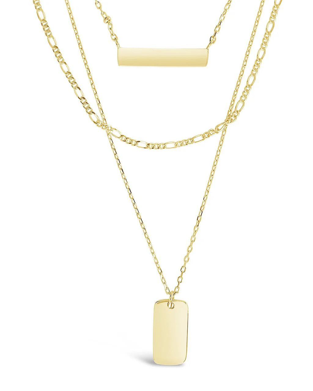 Triple Layered Bar Necklace | Sterling Forever