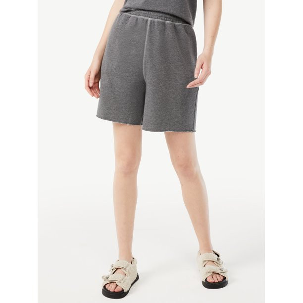 Free Assembly Women's Long Sweat Shorts - Walmart.com | Walmart (US)