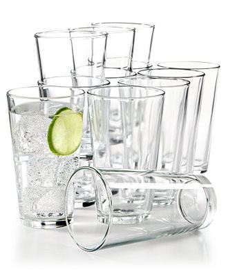 Martha Stewart Collection 12-Pc. Large Tumblers Set, Created for Macy's & Reviews - Glassware & D... | Macys (US)