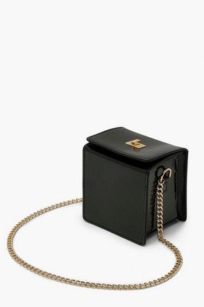 Top Locked Box Cross Body Bag | Boohoo.com (US & CA)