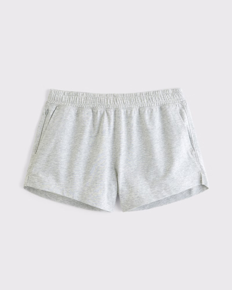 Abercrombie & Fitch Women's YPB Active Cotton Short in Light Heather Grey - Size M | Abercrombie & Fitch (US)