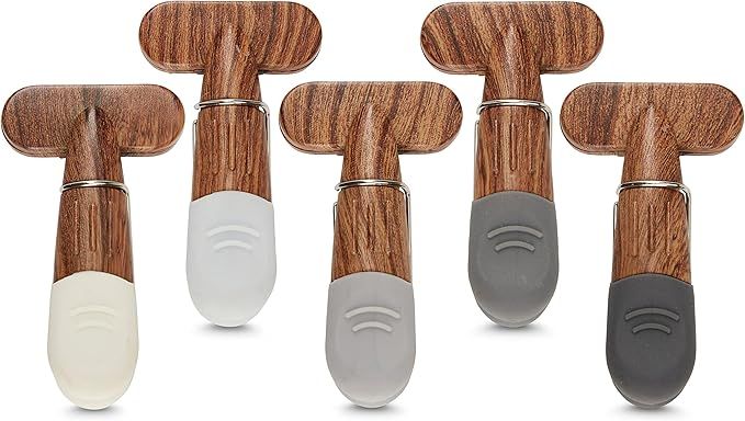 Phantom Chef Set of 5 Bag Clips | Durable, Long-Lasting, Soft Touch, Kid-Friendly Seal Grips | Fo... | Amazon (US)