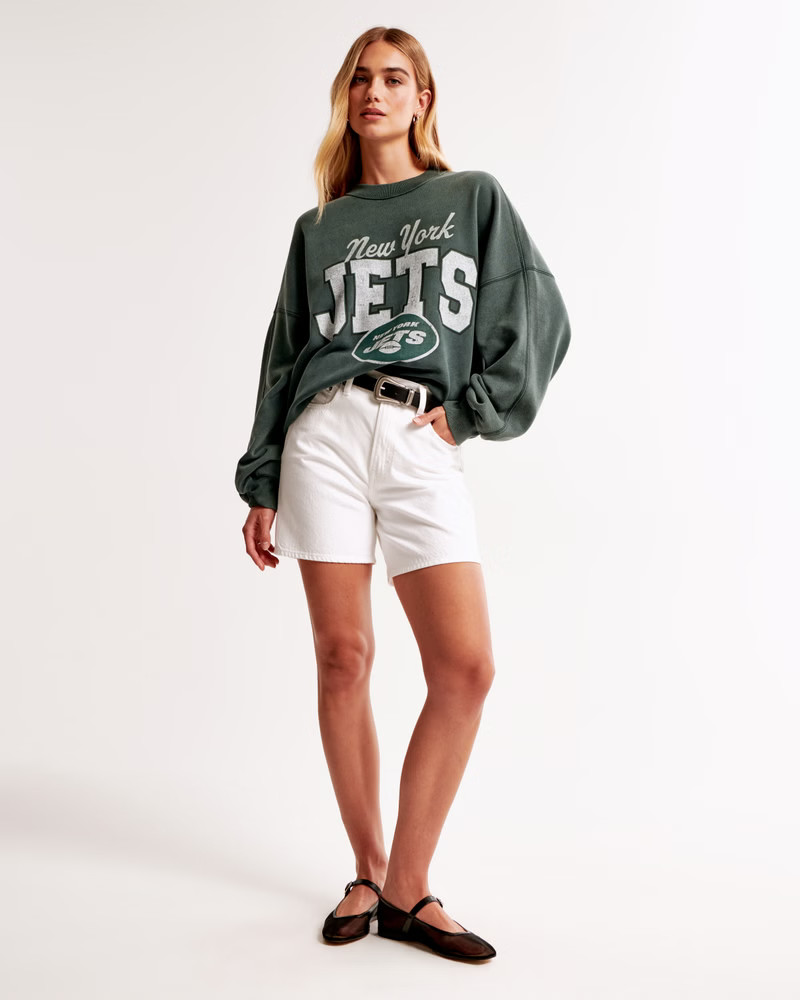 Dallas Cowboys Graphic Oversized Sunday Crew | Abercrombie & Fitch (US)