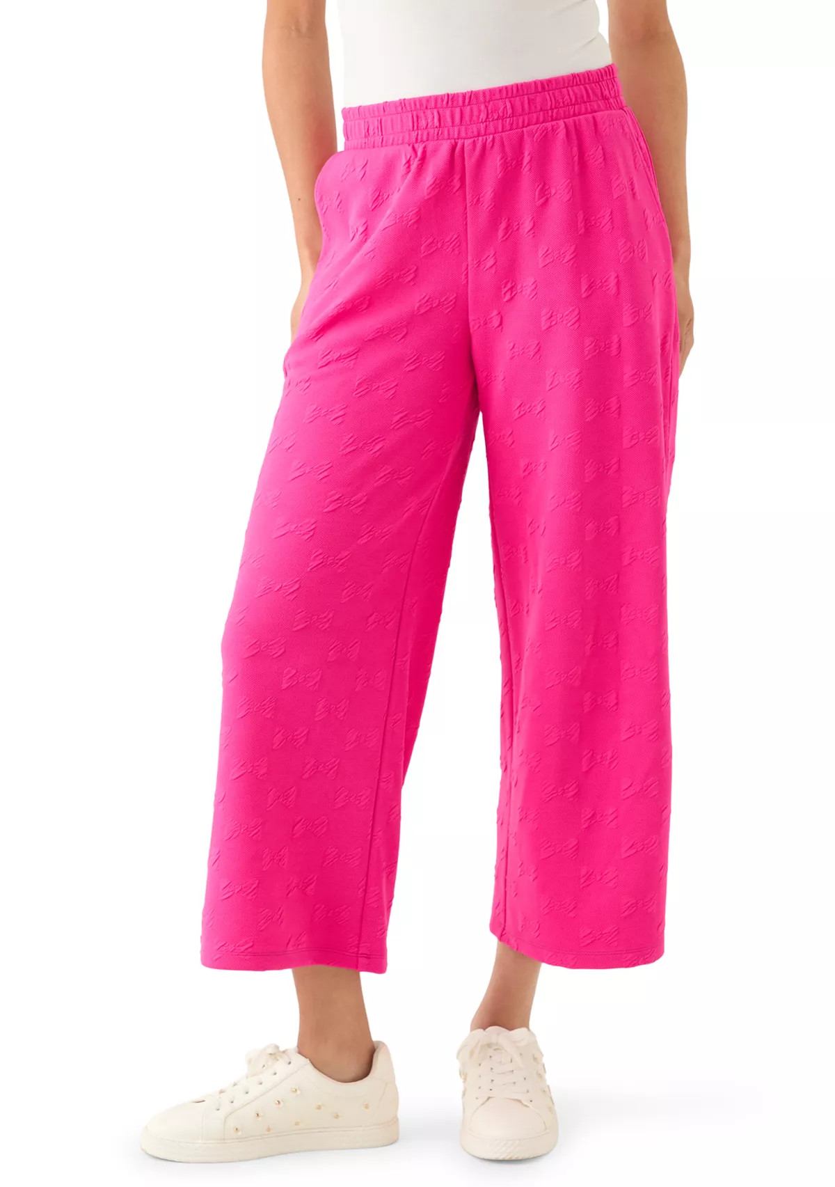Crown & Ivy™Women's Quilted Crop Wide Leg Pants | Belk