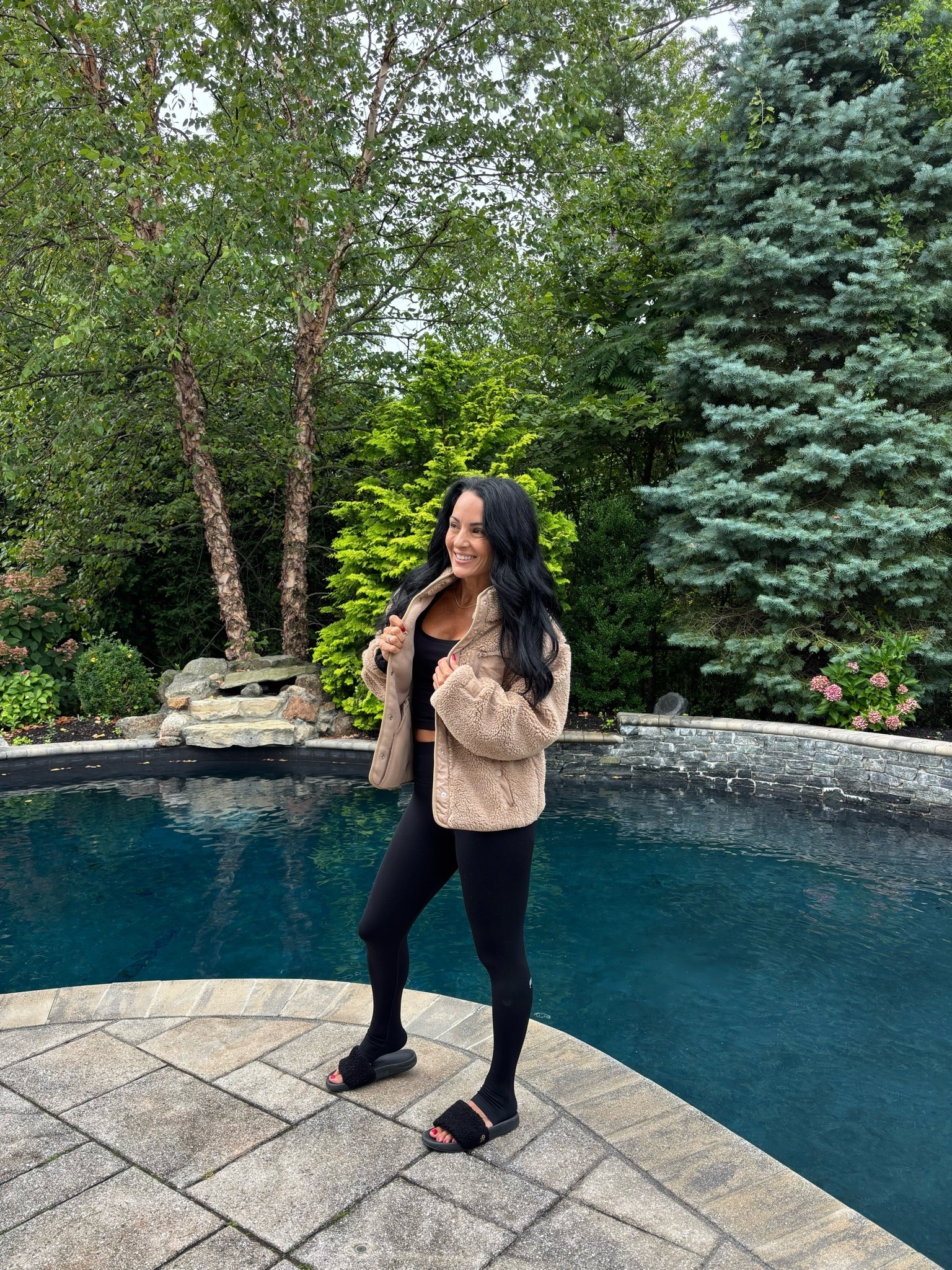 Cozy workout look for fall
Seamless leggings with scrunch bum
Teddy bear jacket

#LTKfitnessgoals #LTKActive #LTKootd
