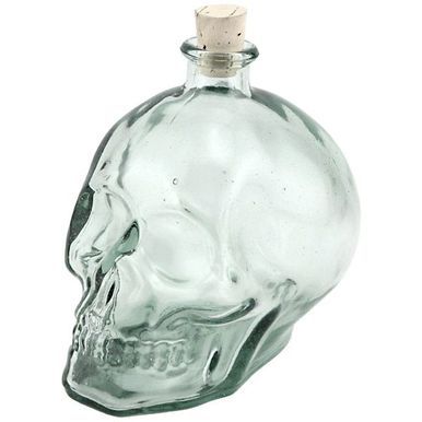 Skull Shaped Hand Blown Glass Decanter - 1 Liter liquor decanters Thousand Oaks Barrel Co. | Walmart (US)