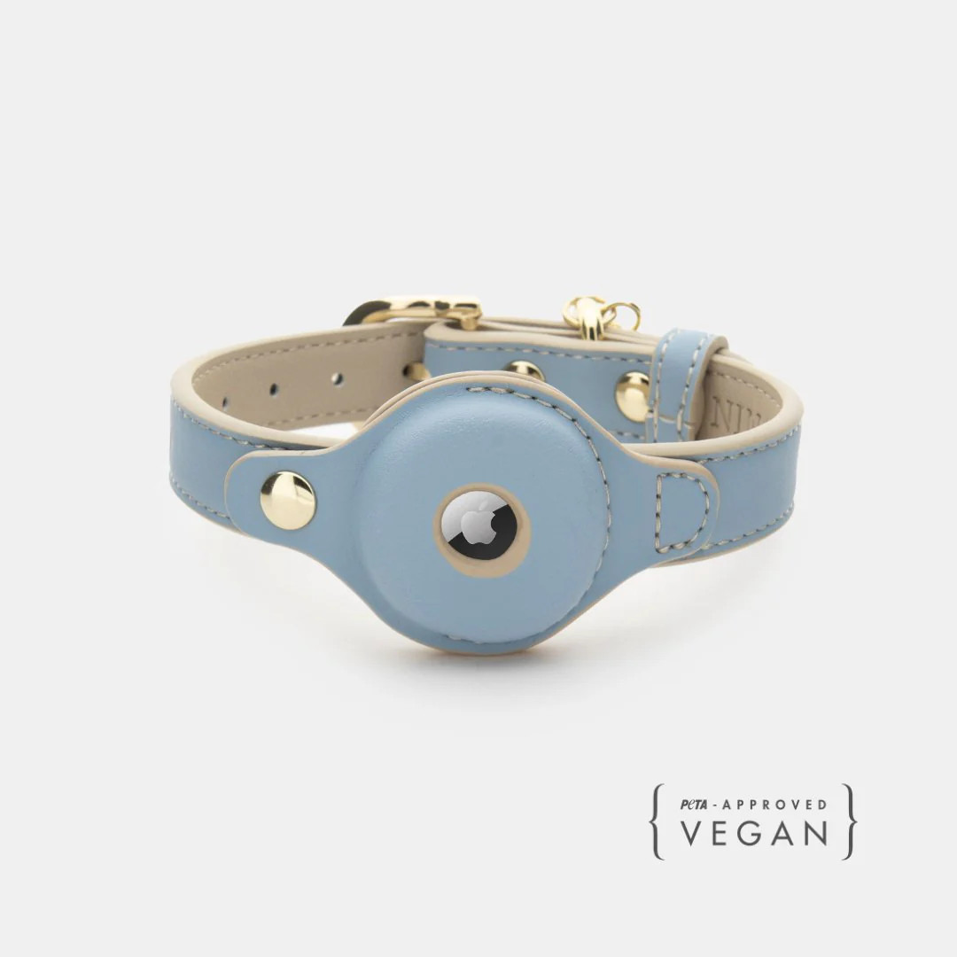 Collar - Air Tag Enabled - Vegan Leather - Cupertino | Nina Woof