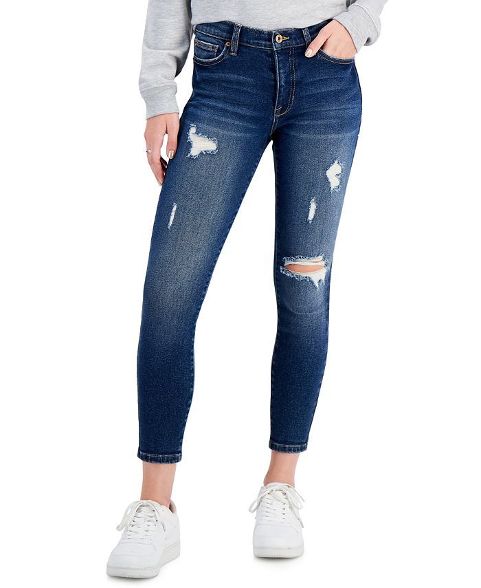 Celebrity Pink Juniors' Mid Rise Skinny Ankle Jeans & Reviews - Jeans - Juniors - Macy's | Macys (US)