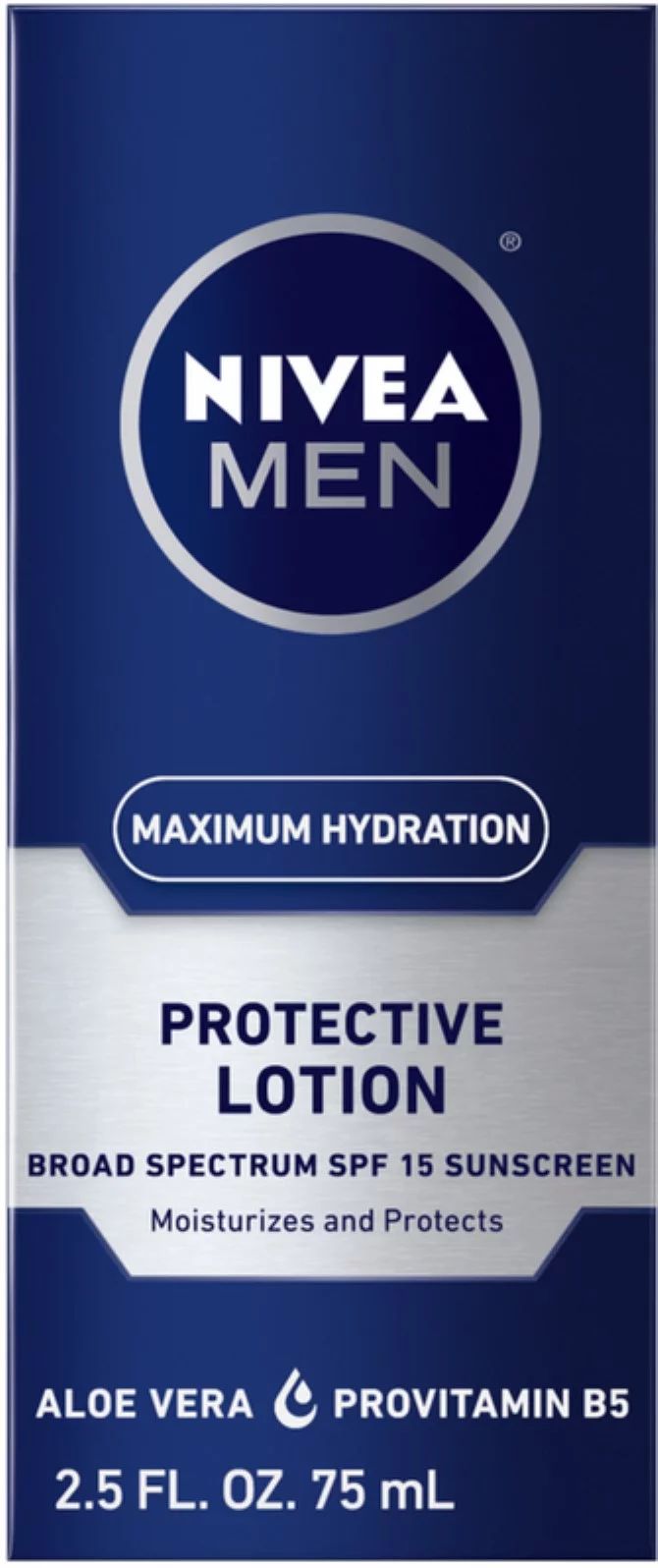 2 Pack - NIVEA MEN Maximum Hydration Protective Lotion SPF 15, 2.5 oz | Walmart (US)