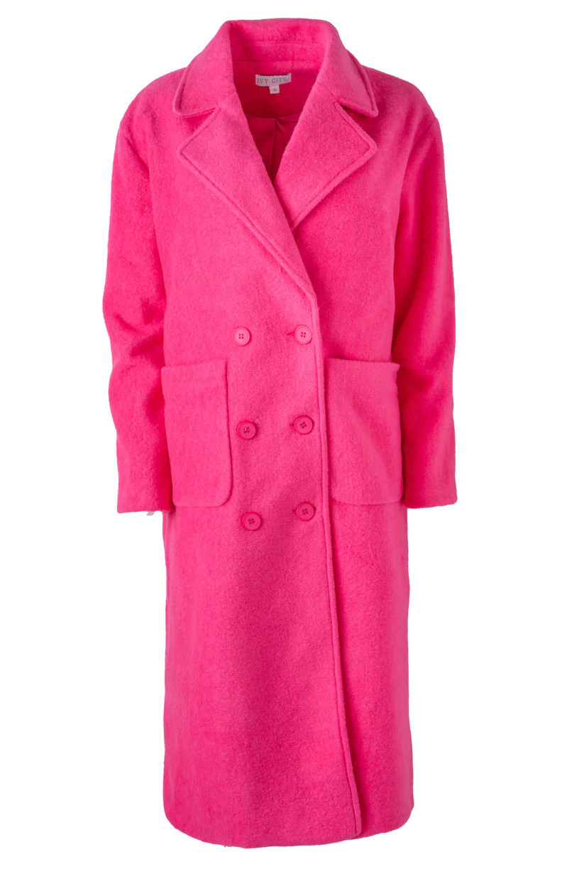 Polly Coat in Hot Pink | Ivy City Co