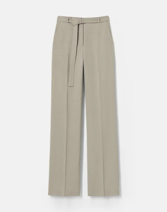 Noble Linen Clark Belted Wide Leg Pant | Lafayette 148 NY