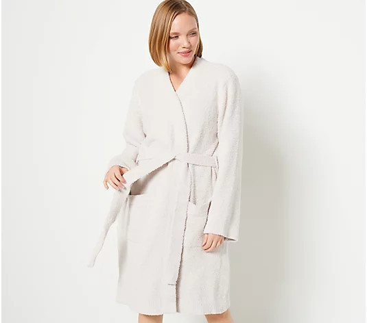 Barefoot Dreams CozyChic Short Wrap Robe - QVC.com | QVC