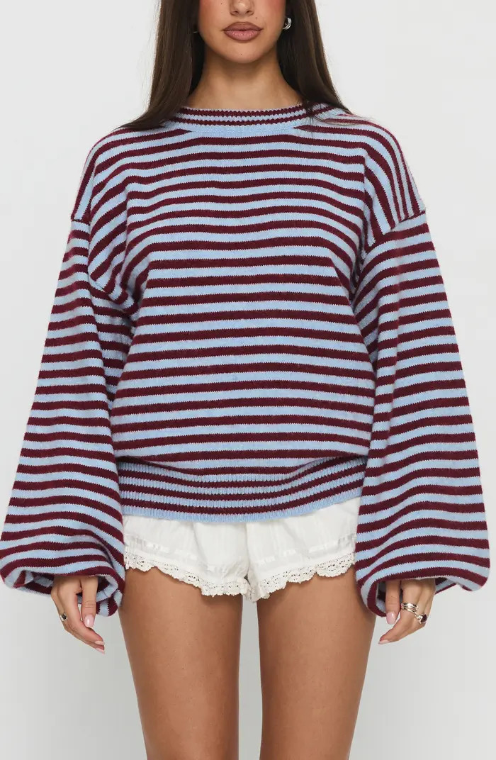 Stroll Striped Oversize Sweater | Nordstrom