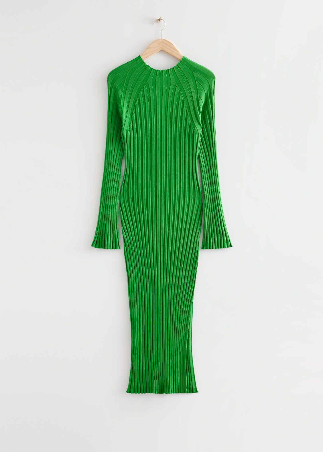Rib Knit Midi Dress - Green | & Other Stories US