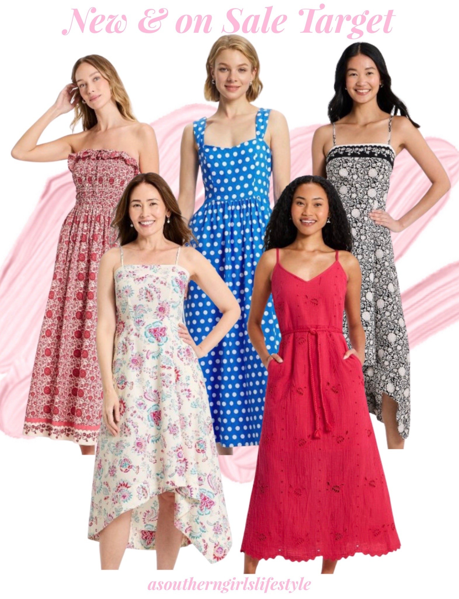 Okkk Target - Beautiful New Summer Dresses - on Sale! 

Pink Maxi Pullover Sundress, Blue Polka Dot Wide Straps Midi A-Line Dress, Black Floral Asymmetrical Midi Sundress, Cream Asymmetrical Midi Sundress & Red Crafted Midi Sundress

Summer Outfits. Vacation Outfits Beach. #LTKPetite

#LTKSaleAlert #LTKootd #LTKSeasonal
