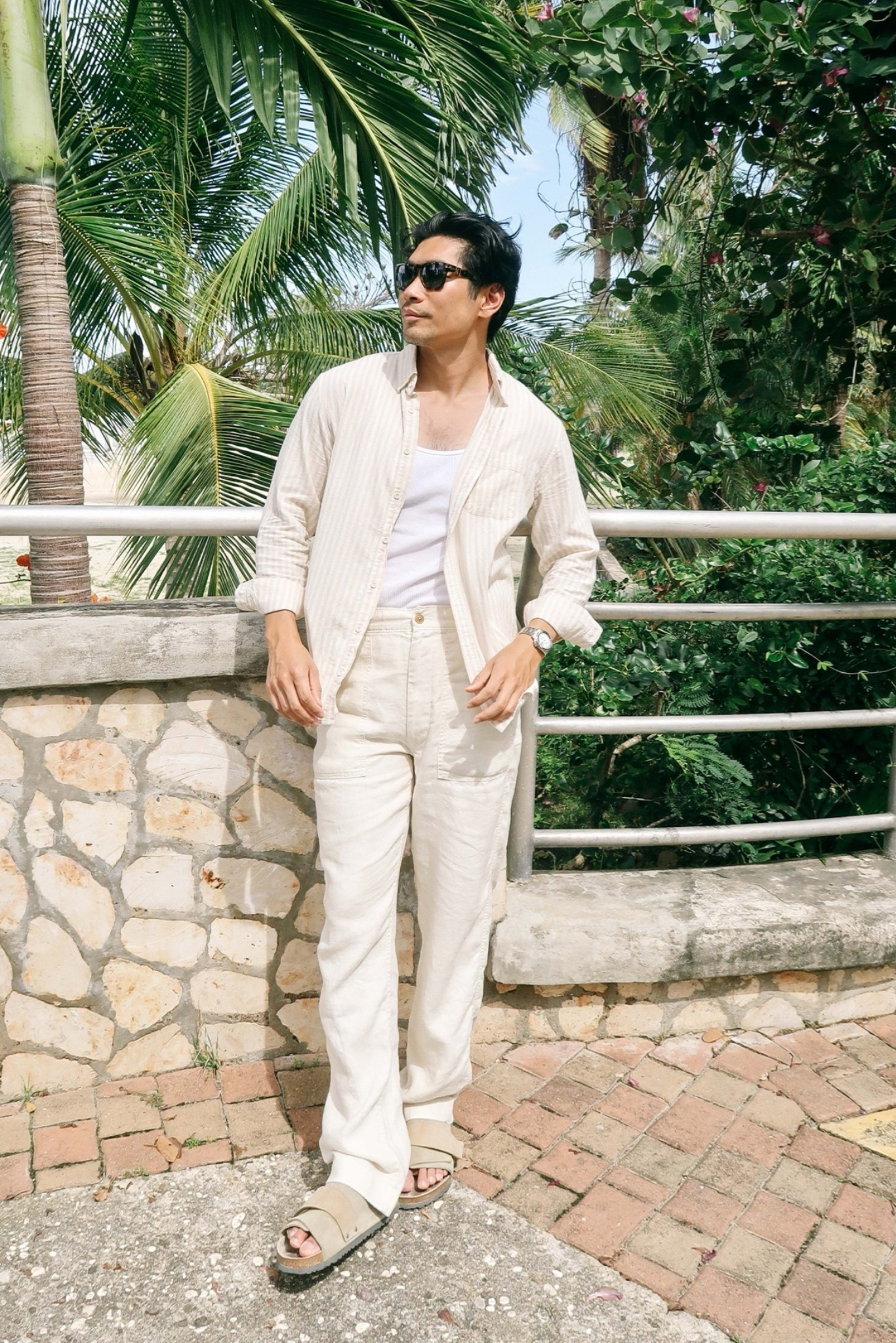 Neutral color outfit perfect for summer vacations. Vacation outfit idea for men

#LTKMens #LTKootd #LTKTravel
